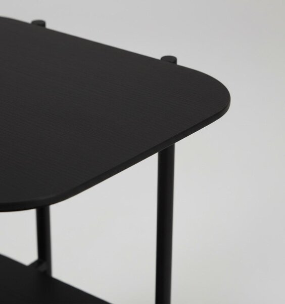 KONFERENČNÍ STOLEK, černá, dřevo, kov, kompozitní dřevo, 62,4/38,2/52 cm Lomoco - Konferenční stolky, Online Only