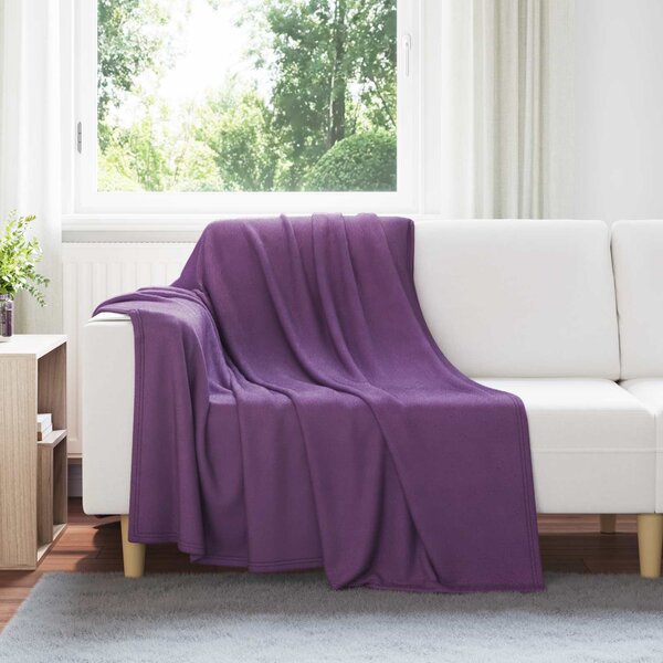 Dekorační deky 6 pcs Fialová 200 x 150 cm Fleece