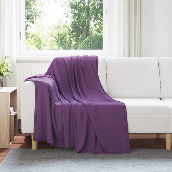 Dekorační deky 24 pcs Fialová 170 x 130 cm Fleece