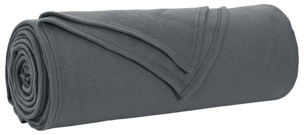 Plažová deka Tmavě šedá 350 x 270 cm Fleece