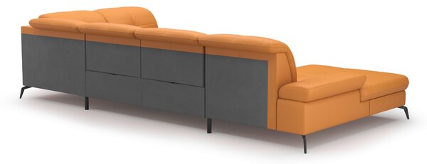 SEDACÍ SOUPRAVA, textil, kůže, curry žlutá Sit & More - Sedací soupravy, Online Only