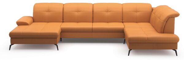 SEDACÍ SOUPRAVA, textil, kůže, curry žlutá Sit & More - Sedací soupravy, Online Only