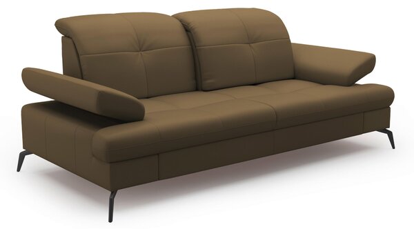 2,5SEDÁK, olivově zelená, kombinace pravá kůže/látka Sit & More - Pohovky, Online Only