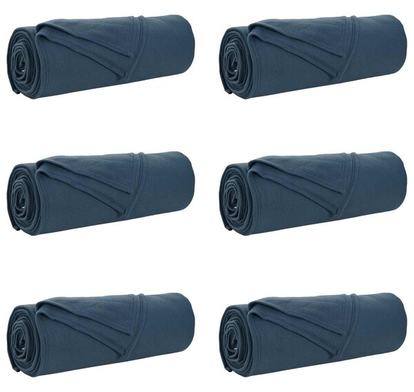 Dekorační deky 6 pcs Námořnická modrá 210 x 140 cm Fleece