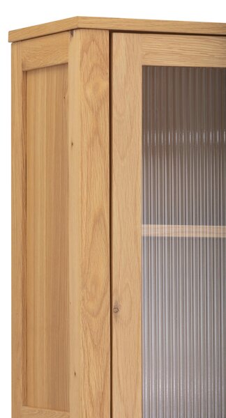 KREDENC, dub, přírodní barvy, 140/190/40 cm MID.YOU - Kredence a vitríny, Online Only