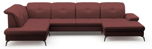 SEDACÍ SOUPRAVA, textil, kůže, červenohnědá Sit & More - Sedací soupravy, Online Only