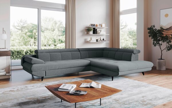 ROHOVÁ SEDAČKA, textil, antracitová Welnova - Sedací soupravy