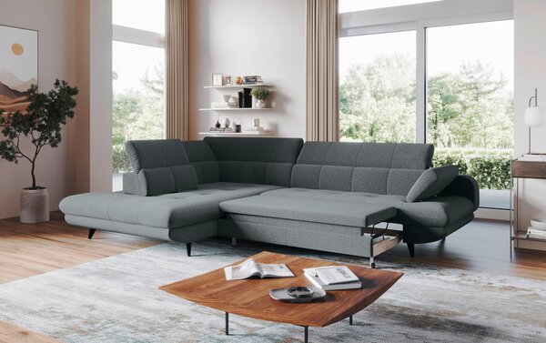 ROHOVÁ SEDAČKA, textil, antracitová Welnova - Sedací soupravy