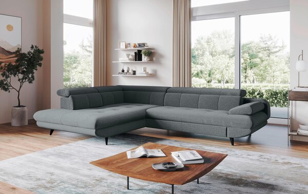 ROHOVÁ SEDAČKA, textil, antracitová Welnova - Sedací soupravy