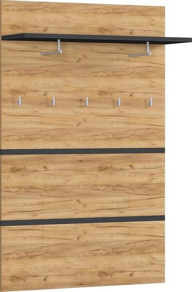 ŠATNÍ PANEL, antracitová, barvy dubu, 96/147/30 cm Xora - Šatní panely