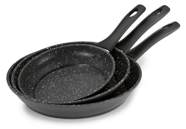 SADA PÁNVÍ nepřilnavý povrch PTFE 3dílné 20/24/28 cm BRATMAXX - Online Only vaření, Online Only
