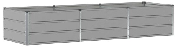 Truhlík Světle šedá 240 x 80 x 45 cm Ocel