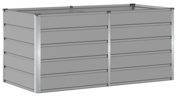 Truhlík Světle šedá 160 x 80 x 75 cm Ocel