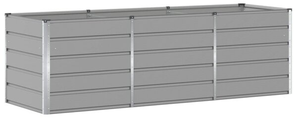 Truhlík Světle šedá 240 x 80 x 75 cm Ocel