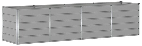 Truhlík Světle šedá 320 x 80 x 75 cm Ocel