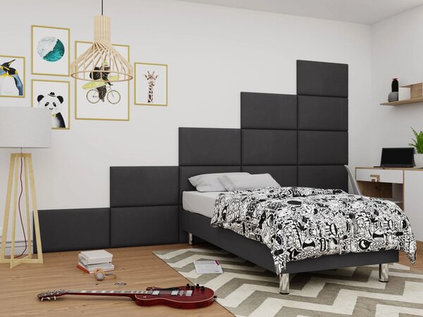 Čalouněný panel na zeď 70x40 PAG - černý