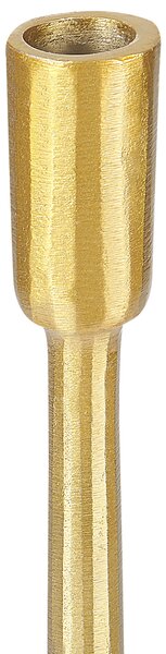 Sada 3 svícnů ZIMBABWE Kov 36 cm Zlatá