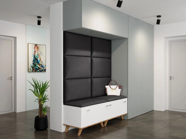 Čalouněný panel na zeď 70x40 PAG - černý
