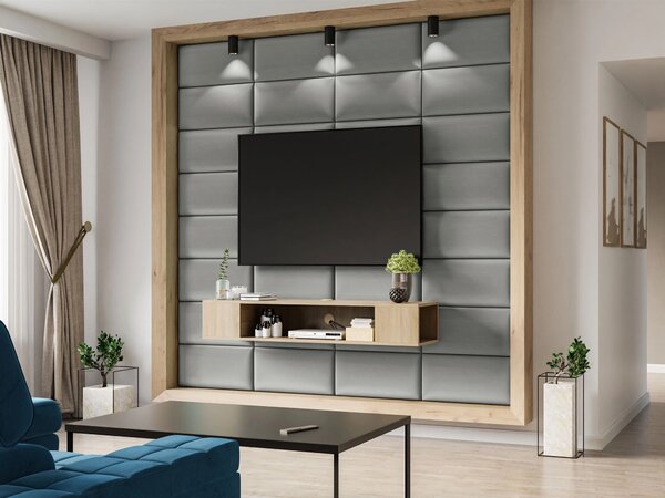 Čalouněný nástěnný panel 60x30 PAG - šedá