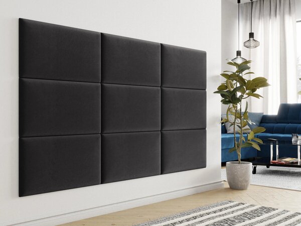 Čalouněný panel na zeď 70x40 PAG - černý