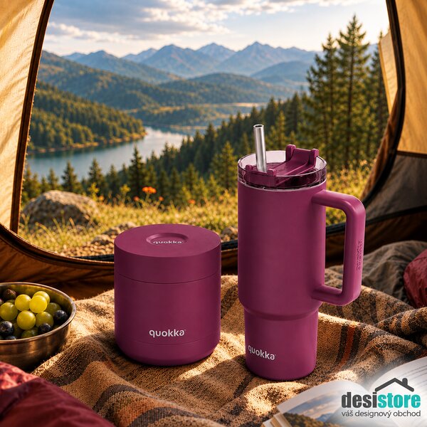Termonádoba na jídlo Whim, 600ml, Quokka, vínová