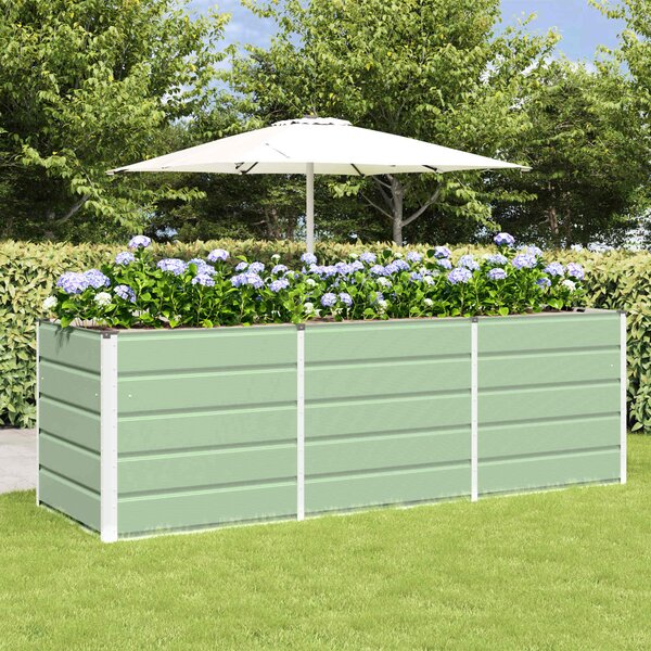 Truhlík Zelená 240 x 80 x 75 cm Ocel