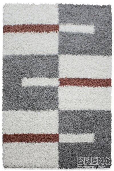 Ayyildiz Chlupatý kusový koberec Gala Shaggy 2505 Terra | oranžový Typ: 80x150 cm