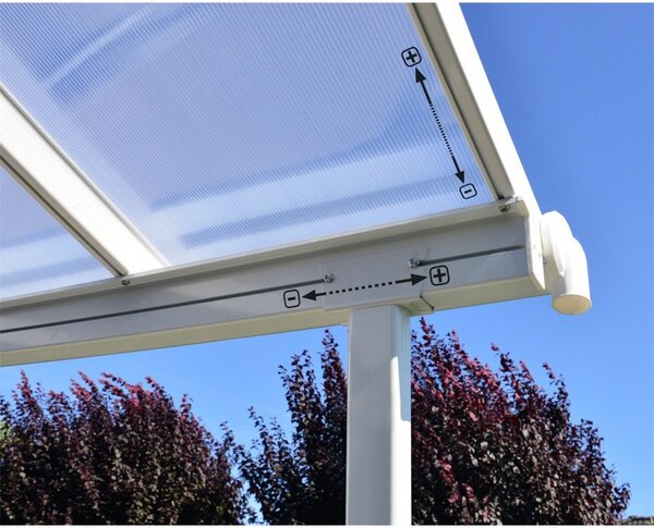 Palram Hliníková pergola Sierra bílá 4,25 m