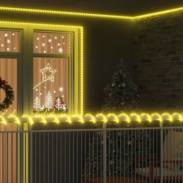 Světelný provaz s 2400 LED diodami Teplá bílá 100 m PVC