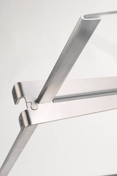 Schulte Polymer Lightline L boční stěna Nerez