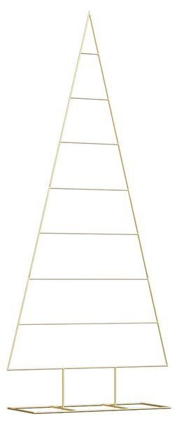 Kovový vánoční stromeček Zlatá 211 cm Práškově lakovaná ocel
