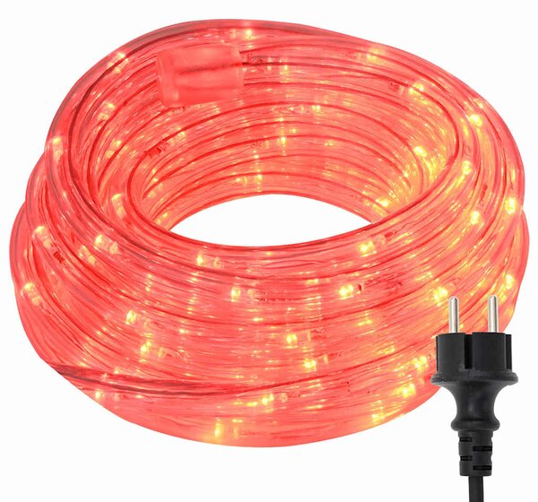 Světelný provaz s 1200 LED diodami Červená 50 m PVC