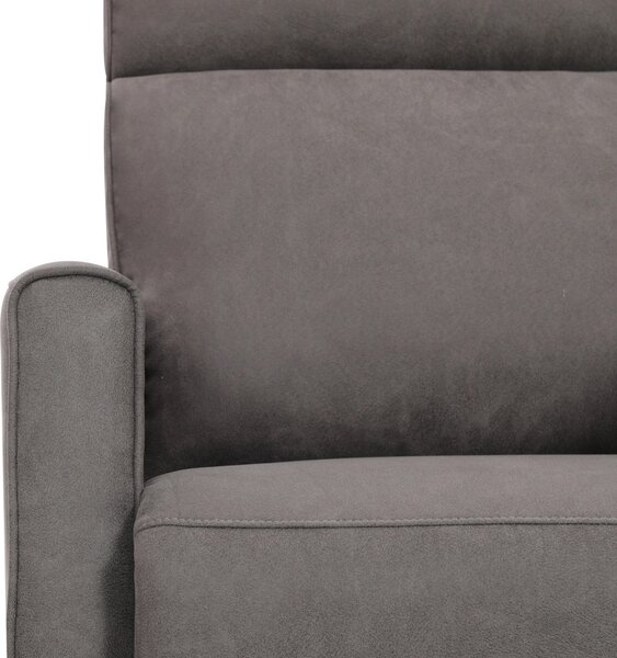 RELAXAČNÍ KŘESLO, kov, textil, šedá Xora - Relaxační křesla