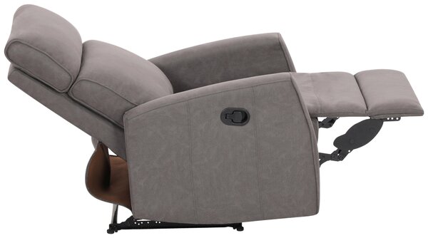 RELAXAČNÍ KŘESLO, kov, textil, šedá Xora - Relaxační křesla