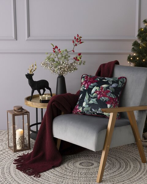 Potah na polštář Poinsettia Elegance 43x43 cm