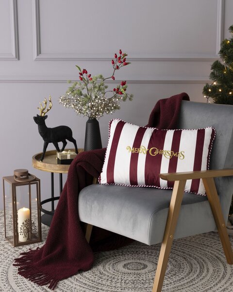 Potah na polštář Red & White Noel 60x40 cm