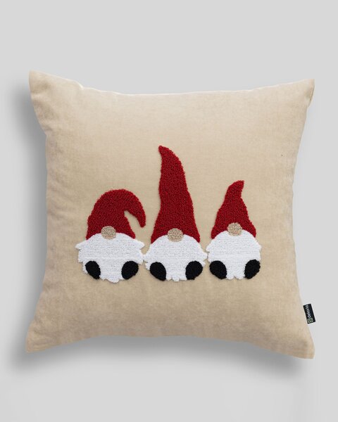 Potah na polštář Jolly Gnomes Red 43x43 cm