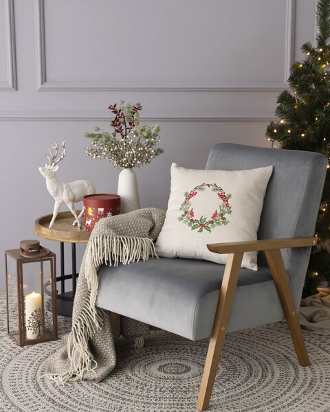 Potah na polštář Winter Wreath 43x43 cm