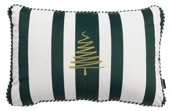 Potah na polštář Green & White Noel 60x40 cm