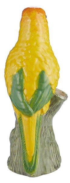 LORA Dekorace papoušek 20 cm - žlutá