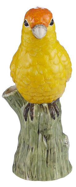 LORA Dekorace papoušek 20 cm - žlutá