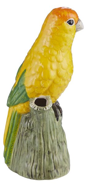 LORA Dekorace papoušek 20 cm - žlutá