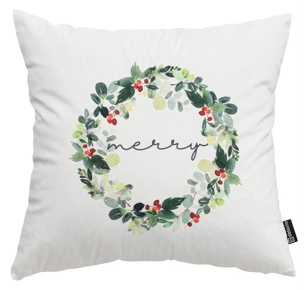 Potah na polštář Merry Wreath 43x43 cm