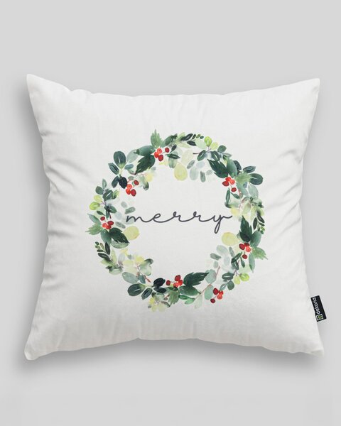 Potah na polštář Merry Wreath 43x43 cm