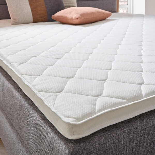 POSTEL BOXSPRING, 180/200 cm, šedá, dub artisan Carryhome - Postele s úložným prostorem