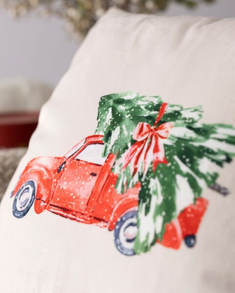 Potah na polštář Christmas Car 43x43 cm