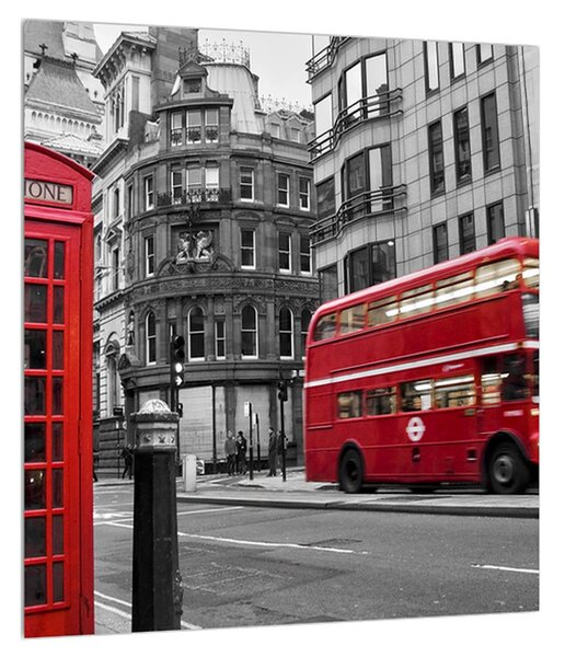 Obraz londýnské telefonní budky (30x30 cm)