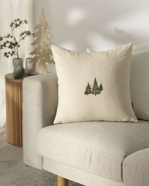 Potah na polštář Three Christmas Tree 43x43 cm