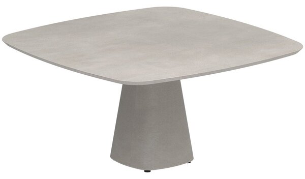 Royal Botania Betonový jídelní stůl Conix, Royal Botania, 150x150x75 cm, podnož beton cement grey, deska beton