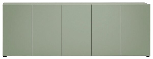 ŠIROKÁ KOMODA, zelená, 225/79/38 cm home24 - Online Only komody, Online Only